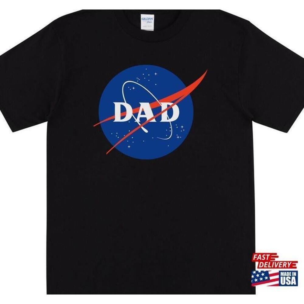 Dad Nasa Tshirts Parody Tshirt For Men Baby Shower Gender Reveal Gift Tee